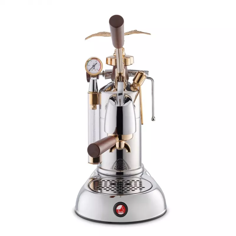 La Pavoni LPLEXP01EU Rankinė svirties espreso kavos aparatas Expo 2015 Gold-Chrome, 1,6 L, 950 W