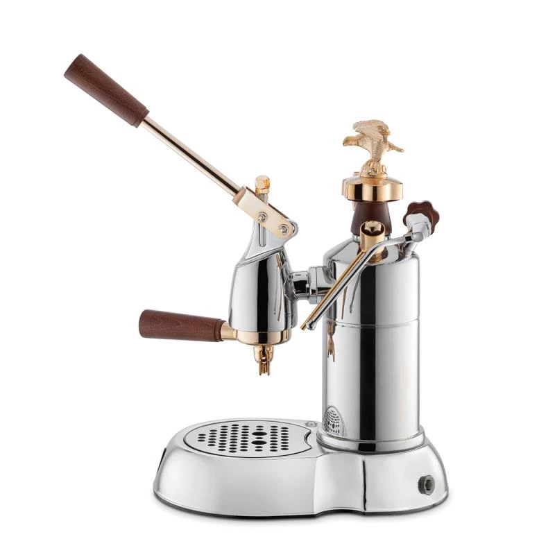 La Pavoni LPLEXP01EU Rankinė svirties espreso kavos aparatas Expo 2015 Gold-Chrome, 1,6 L, 950 W