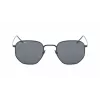 Lacoste L206S-424 Unisex stačiakampiai akiniai nuo saulės tamsiai mėlyni pilki 51mm