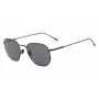 Lacoste L206S-424 Unisex stačiakampiai akiniai nuo saulės tamsiai mėlyni pilki 51mm