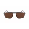 Lacoste L255S-5619201 Vyriški stačiakampiai akiniai nuo saulės – Havana/Tortoise rėmelis, žali lęšiai, 56/19/145 mm