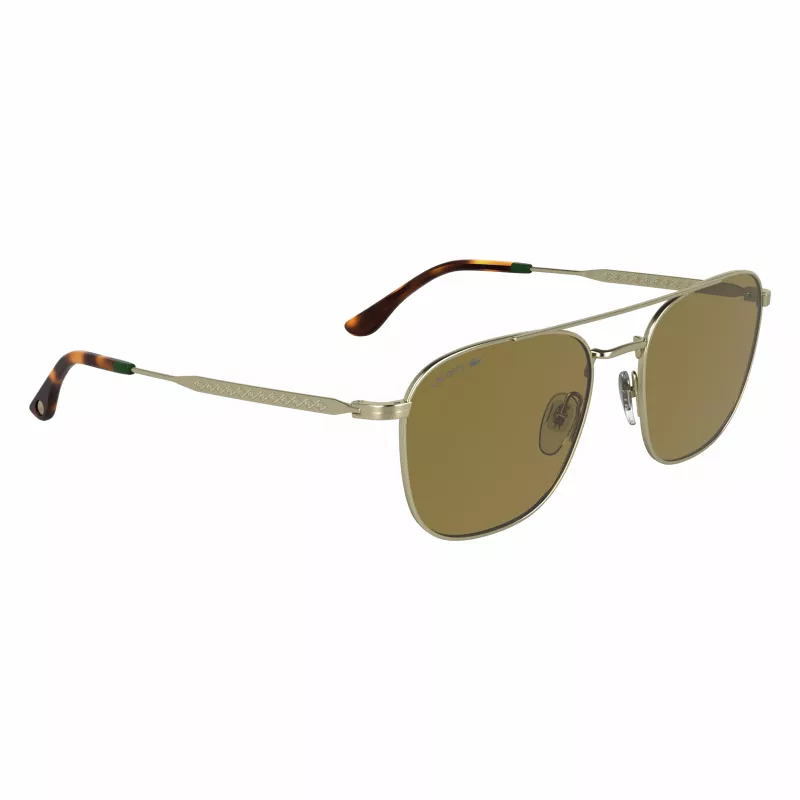 LACOSTE L269S-710 Unisex akiniai nuo saulės Havana Green 55/19/145 mm