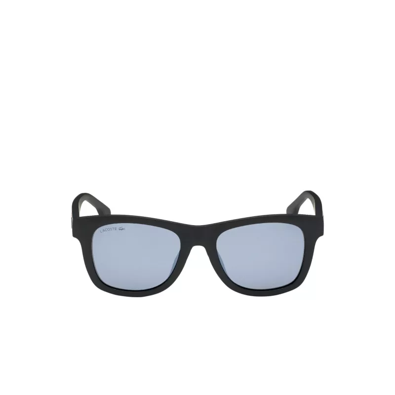 Lacoste L3651SRG-001 Unisex akiniai - Juodas acetatinis rėmelis, pilki polikarbonatiniai lęšiai, 48 mm lęšio plotis