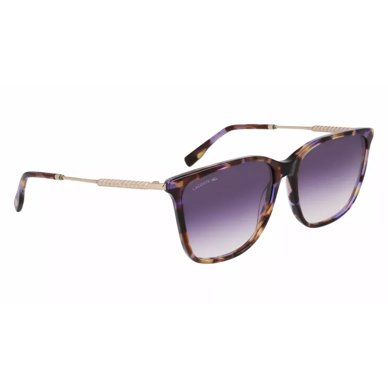 Lacoste L6016S-219 Moteriški akiniai nuo saulės Havana Rudi Kvadratinis Acetatas