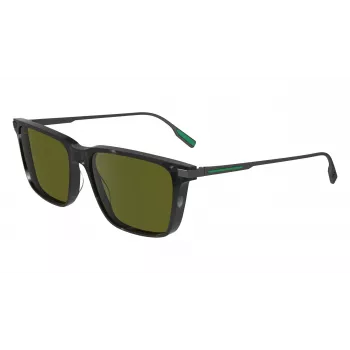 Lacoste L6017S5517240 Vyriški stačiakampiai Havana akiniai nuo saulės - rudi lęšiai 55/17/145 mm