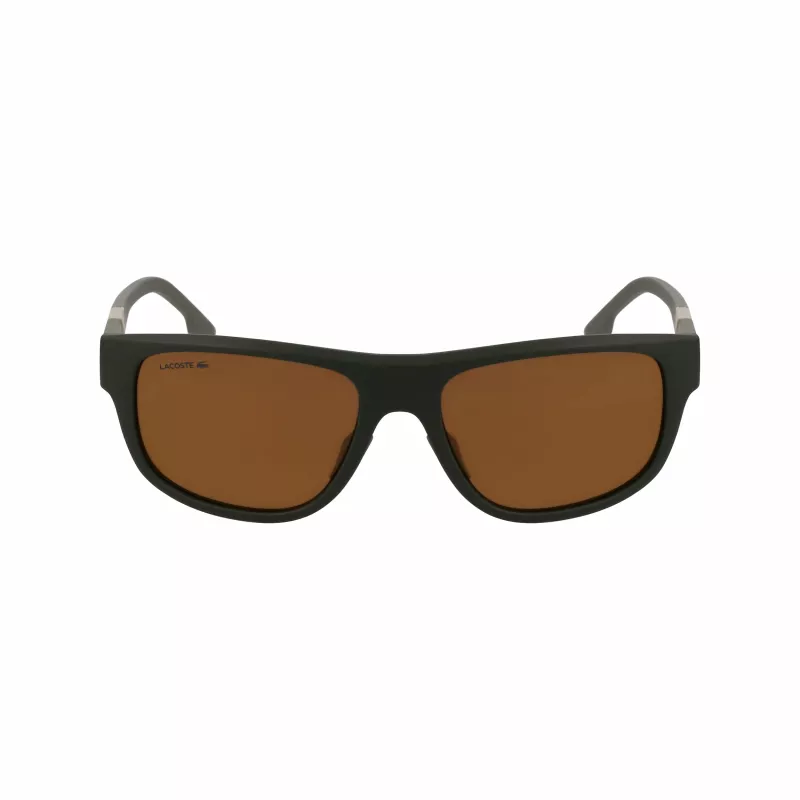 Lacoste L6042S-275 vyriški stačiakampiai acetatiniai akiniai nuo saulės Havana Brown 55/17/145 mm