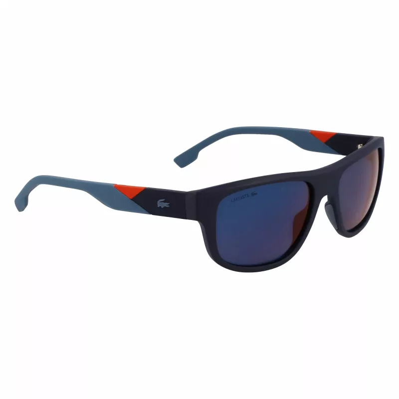 Lacoste L6042S-424 Vyriški stačiakampiai akiniai nuo saulės mėlyni 55/17/145 mm
