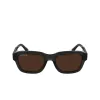 Lacoste L6048S-035 Akiniai vyrams, stačiakampis acetatinis rėmelis, tamsiai pilki lęšiai, pilka, 51 mm