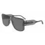LACOSTE L6056S5916035 Unisex stačiakampiai akiniai nuo saulės Havana žalia 59mm
