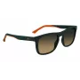 Lacoste L956S-301 Vyriški stačiakampiai akiniai nuo saulės, žalias acetato rėmelis, UV400