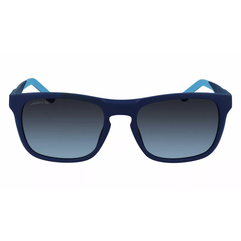 Lacoste L956S 401 vyriški akiniai nuo saulės, mėlynas rėmelis, pilki lęšiai, 55 mm