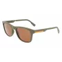 LACOSTE L969S-5420317 Unisex stačiakampiai akiniai nuo saulės - juodas rėmelis, pilki lęšiai 54/20/145 mm