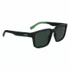 Lacoste L999S-301 Vyriški akiniai nuo saulės, matinis žalias rėmelis, tamsiai žali lęšiai, 55/18/145 mm