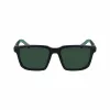 Lacoste L999S-301 Vyriški akiniai nuo saulės, matinis žalias rėmelis, tamsiai žali lęšiai, 55/18/145 mm