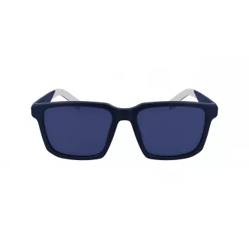 Lacoste L999S-401 vyriški akiniai nuo saulės - Havana acetato rėmelis, mėlyni polikarbonatiniai lęšiai, UV400 apsauga
