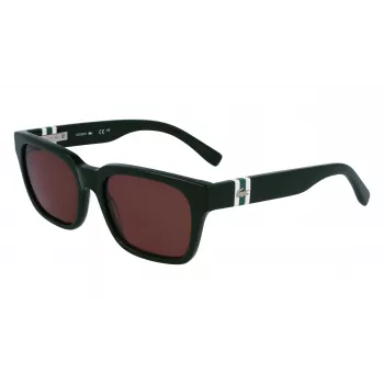Lacoste vyriški stačiakampiai acetatiniai akiniai nuo saulės L6007S5418318 54/18/145 mm žali