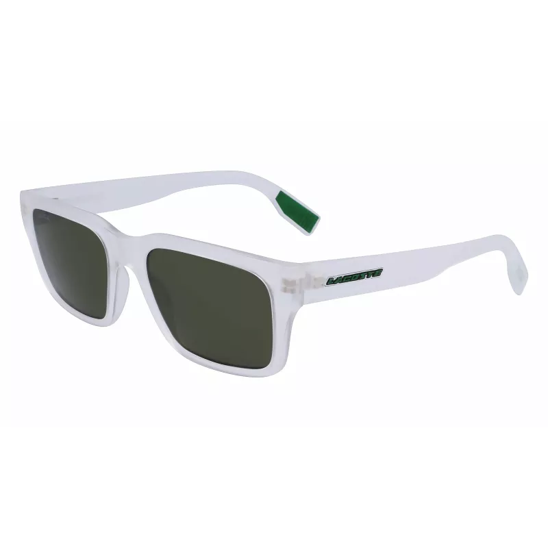 Lacoste vyriški stačiakampiai akiniai nuo saulės L6004S-970 juodi/pilki 55/19/145 mm