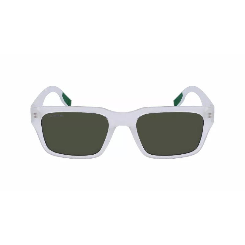 Lacoste vyriški stačiakampiai akiniai nuo saulės L6004S-970 juodi/pilki 55/19/145 mm