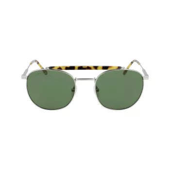 Lacoste vyriški akiniai nuo saulės L241S-045 tamsiai pilki stačiakampiai pilno rėmo acetatiniai UV400
