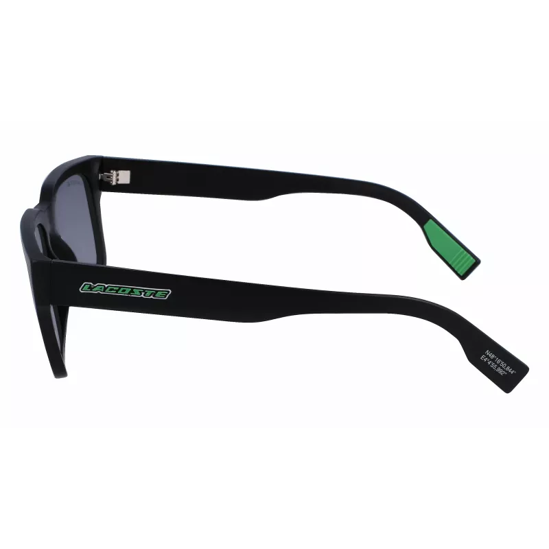 Lacoste vyriški akiniai nuo saulės L6004S 5519002 juodi/pilki 55/19/145 mm