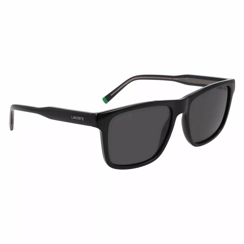 Lacoste vyriški akiniai nuo saulės L6025S-1 - stačiakampis acetatinis rėmelis - UV400 apsauga - 56/17/145 mm