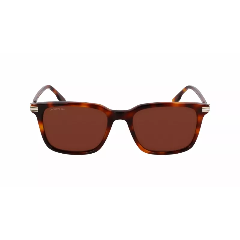 Lacoste vyriški akiniai nuo saulės L6035S5318214 - Havana acetato rėmelis, rudi lęšiai, 53 mm