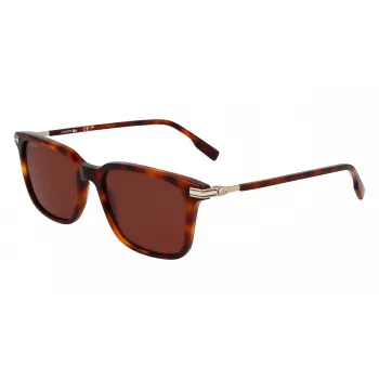 Lacoste vyriški akiniai nuo saulės L6035S5318214 - Havana acetato rėmelis, rudi lęšiai, 53 mm