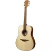 Lag GLA Tramontane 70 D Dreadnought akustinė gitara - vientisa eglės viršūnė, khaya galinė dalis ir šonai, Branko rosewood grifas, atviro porų satino apdaila, dešiniarankiams