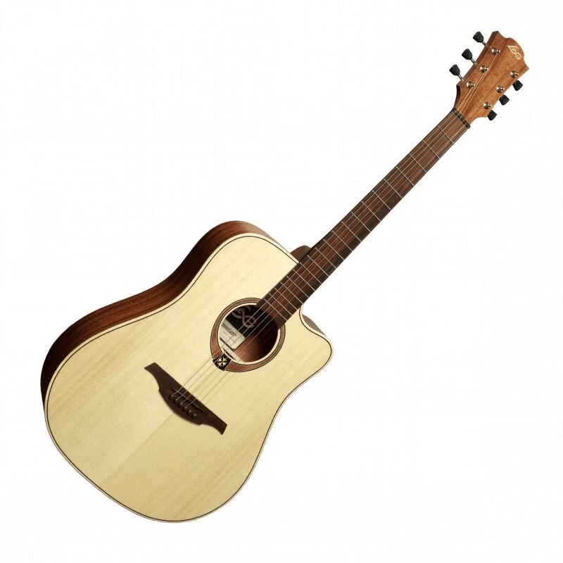 Lag GLA Tramontane 70 DC Dreadnought Cutaway akustinė elektrinė gitara - natūrali
