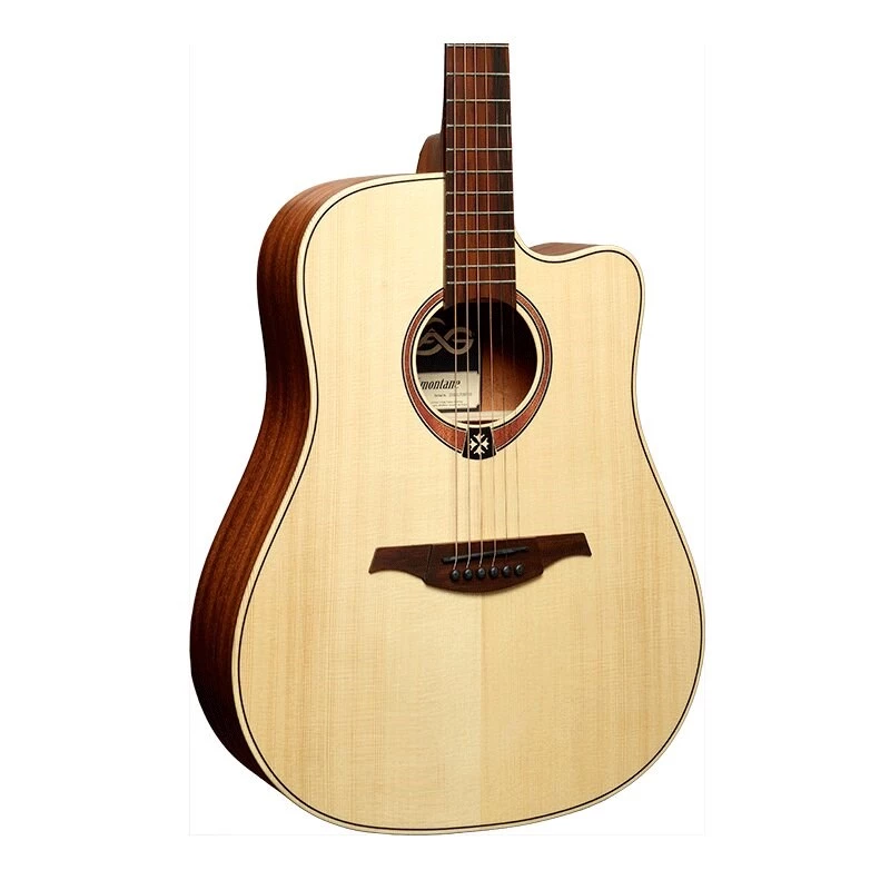 Lag GLA Tramontane 70 DC Dreadnought Cutaway akustinė elektrinė gitara - natūrali