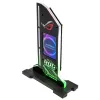 Lamptron vertikalus GPU laikiklis su ekranu – juodas