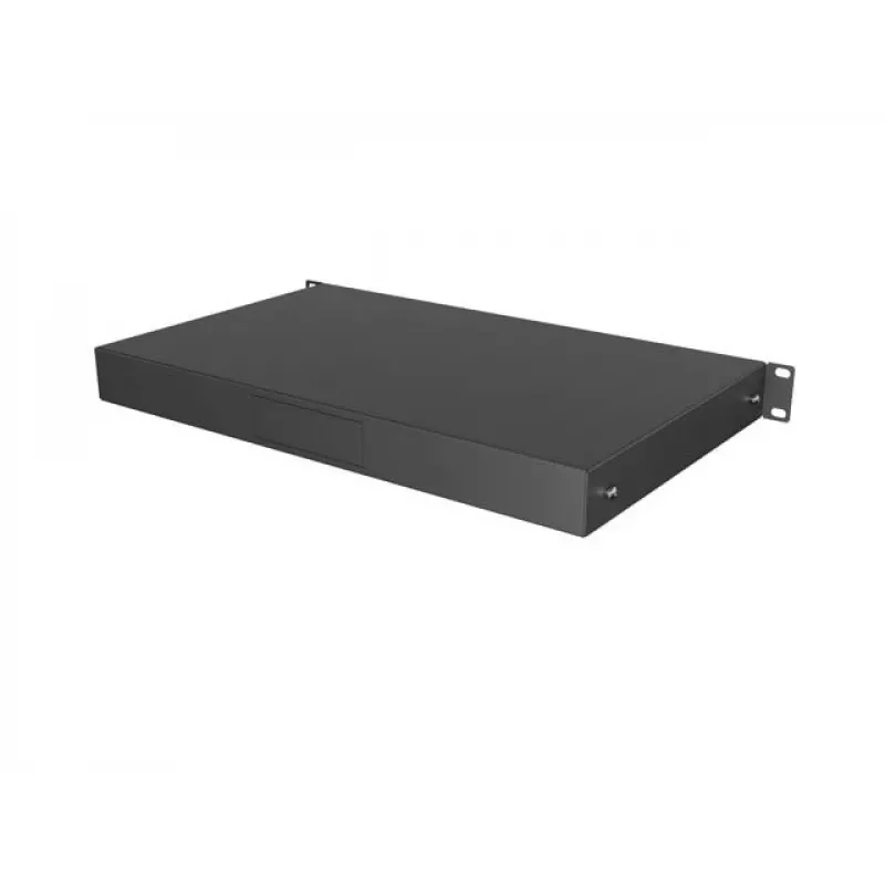 LANBERG 19 colių 1U ištraukiamas stalčius 270 mm gylio juodas (483x270 mm, apkrova 30 kg)