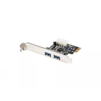 Lanberg PCE-US3-002 Vidinė USB 3.2 Gen 1 PCI Express kortelė su 2 išoriniais prievadais ir 1 vidiniu lizdu