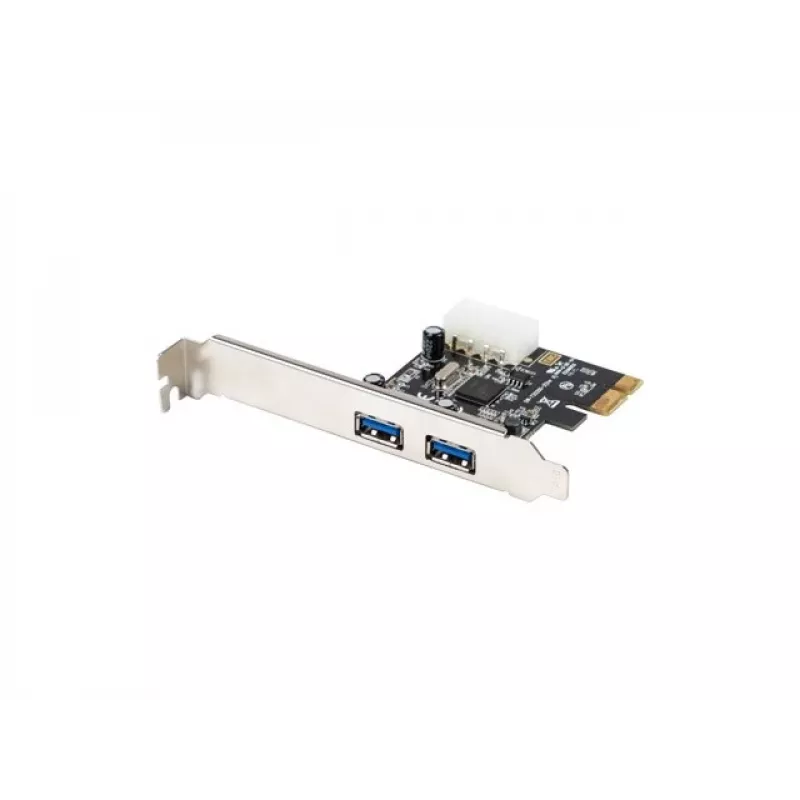 Lanberg PCE-US3-002 Vidinė USB 3.2 Gen 1 PCI Express kortelė su 2 išoriniais prievadais ir 1 vidiniu lizdu