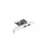 Lanberg PCE-US3-002 Vidinė USB 3.2 Gen 1 PCI Express kortelė su 2 išoriniais prievadais ir 1 vidiniu lizdu