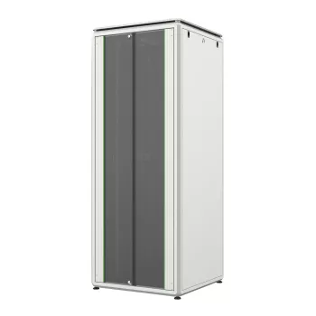 LANVIEW 19 colių 42U serverio spinta 800x800 mm, pilka (RAL 7035), stiklinės durys
