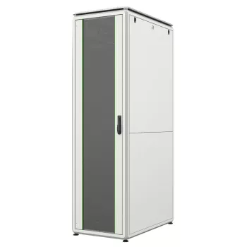 LANVIEW 19 colių 42U spintos stovas 600 x 600 mm, šviesiai pilkas (RAL 7035), stiklinės durys, 800 kg keliamoji galia