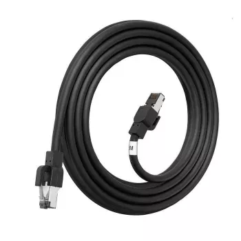 LANVIEW Cat6a HIGH-FLEX S/FTP lauko tinklo kabelis – 10GbE, 500 MHz, 23 AWG vientisas varis, juodas