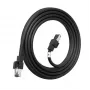LANVIEW Cat6a HIGH-FLEX S/FTP lauko tinklo kabelis – 10GbE, 500 MHz, 23 AWG vientisas varis, juodas