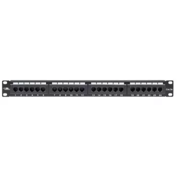 LANVIEW LPP110 1U 24 prievadų Cat5e RJ-45 neekranuota komutacinė plokštė (Krone IDC)