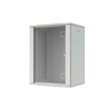 LANVIEW Quick Assembly Flat pack 19 6U sieninis spintos, 19 colių, 600x450x320 mm, juoda (RWF16U45WH)