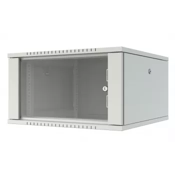 LANVIEW Quick Assembly Flat Pack 19 - 6U sieninis tinklo spintos korpusas, 600x500x370mm, juodos spalvos