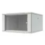 LANVIEW Quick Assembly Flat Pack 19 - 6U sieninis tinklo spintos korpusas, 600x500x370mm, juodos spalvos