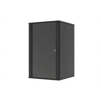 LANVIEW Quick Assembly Flat Pack 19 6U sieninis stelažas (juodas)