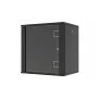 LANVIEW Quick Assembly Flat Pack 19 sieninis spintos 9U juoda