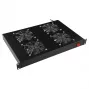 LANVIEW RAF315BL 1U Rack Fan Unit with Analog Thermostat, 4 Fans