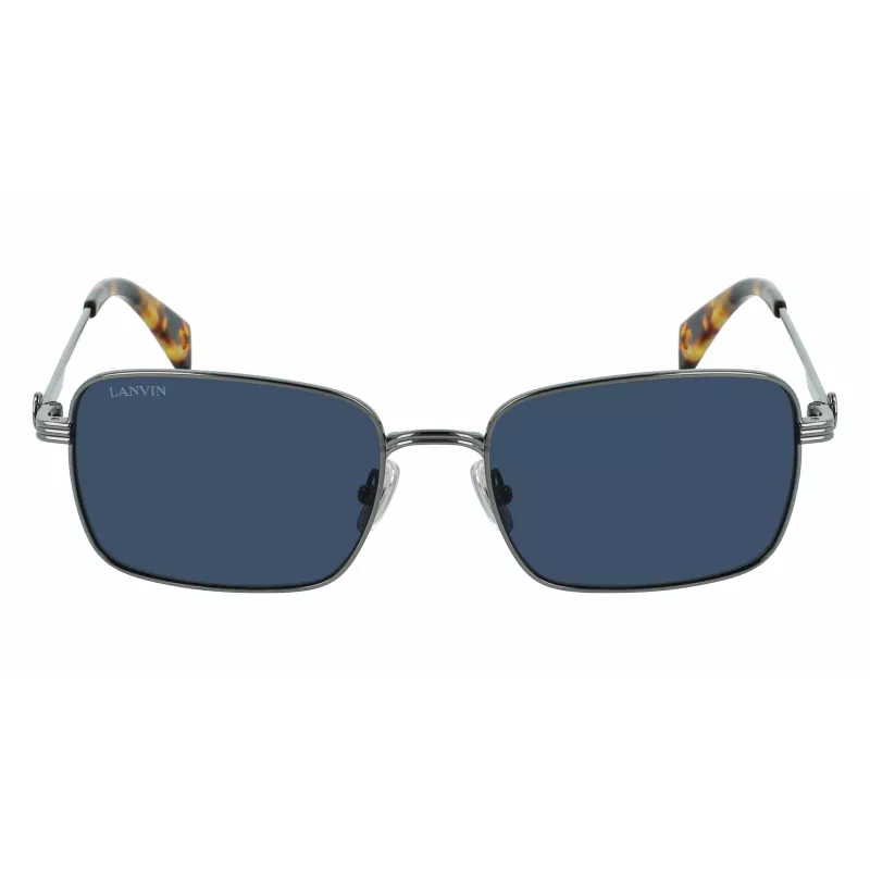 LANVIN LNV104S-050 Unisex Akiniai - Juodas acetato rėmelis, pilki CR-39 lęšiai, 56/18/140 mm