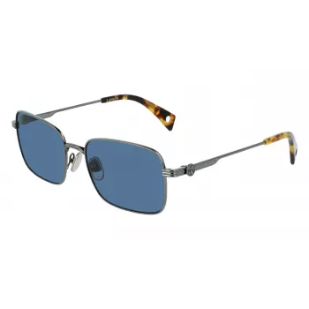 LANVIN LNV104S-050 Unisex Akiniai - Juodas acetato rėmelis, pilki CR-39 lęšiai, 56/18/140 mm