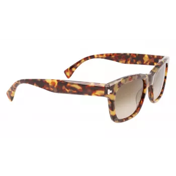 LANVIN LNV620S-213 Vyriški kvadratiniai acetatiniai akiniai nuo saulės Havana Brown Gradient 52mm
