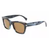 LANVIN LNV620S-425 Vyriški kvadratiniai acetatiniai akiniai nuo saulės - mėlynas rėmelis, pilki lęšiai, UV400